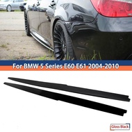 For Bmw E60 5 series Mp side skirt lip 2003-2010 bumper skirt lip side diffuser e60 accessories 520i
