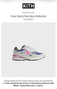 Kith x United Arrows x NB 990v3