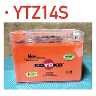 YTZ14S YTZ14 Koyoko Gel G2 Battery Batteri Bateri KOYOKO CBR1000 VFR 1200 SHADOW XJR1300 R1 VMAX FAZ