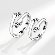 New Product List Hug Ring Letter Adjustable Winding Retro Ring Couple Ring Wholesale