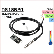 Temperature Sensor DS18B20 IC, Module, Waterproof Probe -  18B20