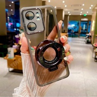 Oppo Reno13 F 5G 2025 Clear Casing Holder Len Camera Shockproof Phone Case For OPPO Reno 13 Reno13F 