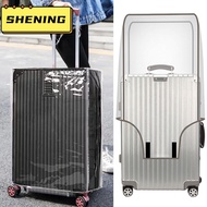 SHENING23 Travel Luggage Cover, Transparent PVC Luggage Protector Cover,  16-28 Inch Dustproof Water