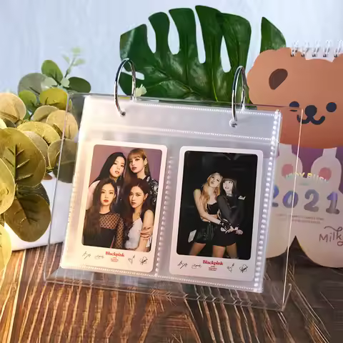 3-inch photo album, desktop calendar decoration, star chasing small card storage, 4 cropping collect