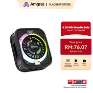 Amgras IceWorld Pro 2 Phone Cooler  Mute Magnetic/Clip-on Cooling Fan With RGB Lights For Gaming  Li