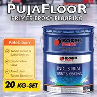 (20 KG-SET) PUJAFLOOR PRIMER Epoxy Flooring Paint for Concrete, Epoxy, Cement, Home, Factory