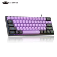 MageGee Mini 60% Membrane Gaming Keyboard, RGB Backlit 61 Key Ultra-Compact Keyboard, TS91 Ergonomic