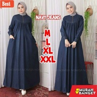 NEWEST LARGE SIZE GAMIS - Ambi Gamis Latest Jeans Dress Levis Jumbo Gamis Levis Dress Jeans Gamis Nu