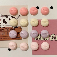 16 Semicircle Cream Letters MU/Multifunctional Strong Magnetic Refrigerator Stickers/3D Three-Dimens
