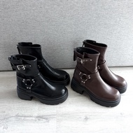 [พร้อมส่ง] WEAR.SOUL #S669-Platform Ankle Boots