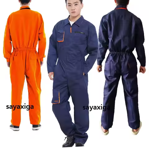 Overol hombre Work Overall Uniform Men Women Working Coverall Welding Suit Car Repair Workshop Mecha