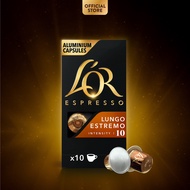 L’OR Espresso Lungo Estremo Intensity 10 Coffee Capsules- Compatible with Nespresso®* Original Coffe