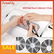 [LIULIU MEI]Nail Dust Collector Nail Vacuum Cleaner 3 Fans 40w With Dust Bag Big Machine For Nail Sa