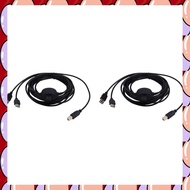 A72Z 2X 2 In 1 Printer Cable USB A To B Male To Male Printer Cable For Hp Canon  Printer Splitter Fo