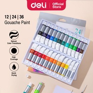 Deli Dmast Gouache Paint High Saturation Cat Watercolour Paste Professional Art School Supplies
