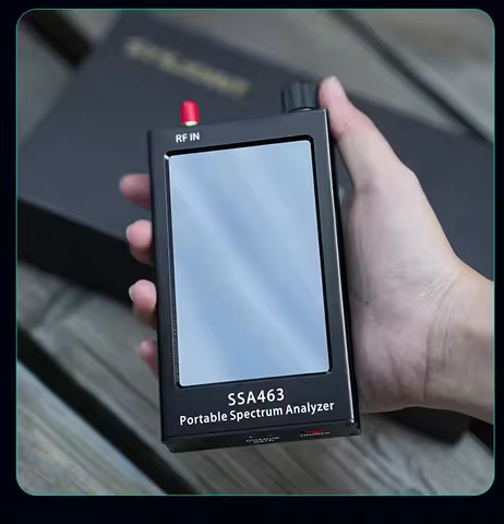 New 4.3 inch Handheld SSA463 35MHz-6.3GHz High Precision Spectrum Analyzer 2MHz/250kHz/15kHz Switcha