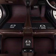 {MAZDA} Mazda CX-9,CX-8 6-Seater/7 Seater 3-row Car Carpets Right hand drive Car Mats Waterproof Lea