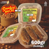 Original Madiun WIN Pecel Sambal 600gr - Sweet and Savory Spicy Sambal - Gado Seasoning - Gado, Sata