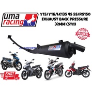 UMA RACING BACK PRESSURE EXHAUST STD Y16 EXHAUST LC135 4S 2019 Y15  LC135 5SPEED EXHAUST EKJOS EXZOS UMA RACING