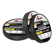 RED WOLF Electric Wiring Harness Tape 3 Rolls High Temp Self-Adhesive Fabric Tape for Automobile Ele