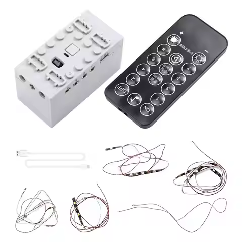 AA51 LED Light Kit Remote& USB Power For Lego PAC-MAN Arcade 10323- DIY Decorative Lamp Set, Model N