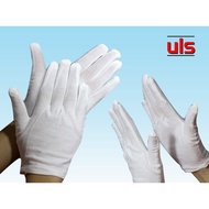 10 Pairs/bag , Cotton Glove White glove QA inspection sarung tangan cotton Eczema Perbarisan sekolah