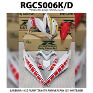 Rapido Cover Set Yamaha Lagenda 115Z Fi Jupiter 60th Anniversary (27) Red White Accessories Motor 11
