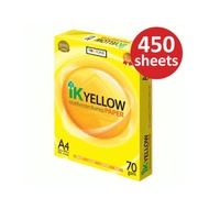 Ik Yellow A4 Copier Paper 70Gsm 50 ∼ 450 Sheets A4 Paper 70gsm Copier Paper