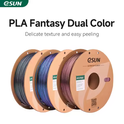 eSUN Magic PLA 3D Filament Dual Color 3D Printer Filament 1.75MM 1KG Glitter Filament Dark Twinkling