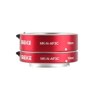 MEKE MK-N-AF3C-RED All Metal Auto Focus Macro Metal Extension Tube Adapter for Nikon N1-Mount Mirror