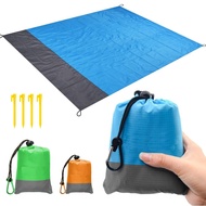 《Europe and America》 Outdoor Pocket Picnic Mat Waterproof Beach Sand Free Blanket Camping Tent Foldable Sleeping Mattress Cover Bedding