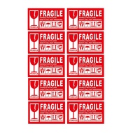 Fragile Sticker 90mm x 54mm 10Pcs Sticker