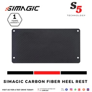 SIMAGIC Carbon Fiber Heel Plate for P2000 Pedals / Carbon Fiber Heel Rest / Carbon Fiber Heel Riser