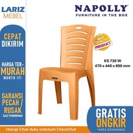 Kursi plastik Napolly ks 730 w kursi teras kursi santai Napolly toko BMS Semarang