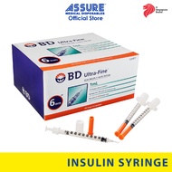 BD Ultra Fine Insulin Syringe 6mm x 31G (Box of 100's)