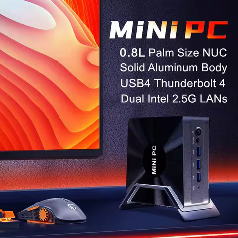 2025 Cheap Nuc D17 Gaming Mini PC Intel i7 1360P/1365U ES Thunderbolt 4 2*DDR5 2*2.5G LAN Firewall C