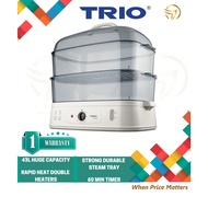 TRIO 43L ELECTRIC FOOD STEAMER 2 TIER TFS48 TFS-48 PENGUKUS MAKANAN 蒸炉 PENGUKUS MAKANAN STIM MAKANAN