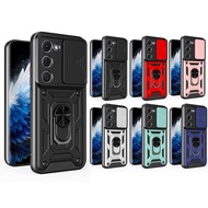 Mecha Style Cases for Tecno Spark 40 Pro Pro+ 40C KM5 KM4K KM6 KM7 Hard Push Pull Window Stand Magne