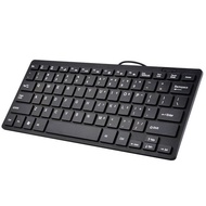 Keyboard 87-Key Silent Chocolate K1000 สำหรับคอมพิวเตอร์ USB Wired Multimedia External Keyboard Non-