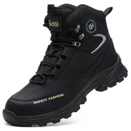 2026 Safety Shoes Steel Toe Boots Anti Stab Waterproof Lightweight High Cut Work Boots DUJO E4KC