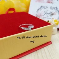 925 Silver Inlaid Zircon ring**925 Sterling Silver Women's ring/925 Silver ring for Women
