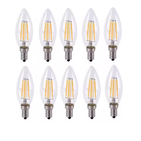10PCS C35 C35LCandle Led Bulb E14 Candelabra Base 4W 8W 12W Edison Light Bulb Warm White Cold White 