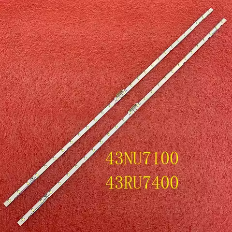 2pcs LED strip for Samsung UE43N5500AU UE43N5510 UA43NU7090K UE43NU7105K UA43NU7100 UA43NU7300 BN61-