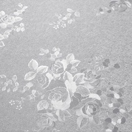 Plain Grey Floral Wallpaper 4m to/d 5m x 45cm