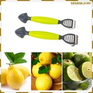 [szgrqkj1] 2Pcs Lemon Zester Grater Juicer Durability Ergonomic Handle Citrus Zester Multipurpose