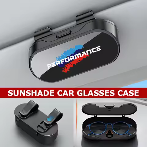 Car Eyewear Case Sunglasses Holder Sun Visor Storage Protective Box For BMW Performance M Alpina iX