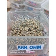 10 pcs resistors 1/2 watt 56k