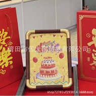 Gift Souvenir Happy Birthday Water Shell Pure Gold New Ornament Good Luck Desktop Wedding New Year P