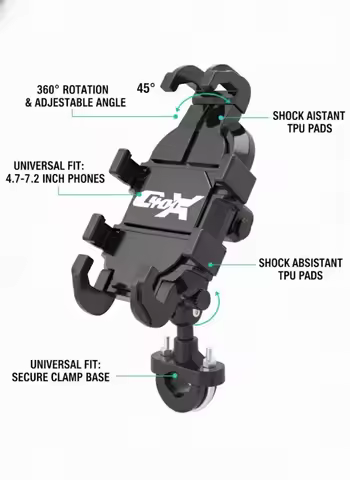 New Metal Motorcycle Phone Holder For BMW C400X C400GT C400 X GT C 400 2020 Free rotating shock abso