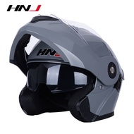 HNJ Flip Up Helmet Motor Full Face Double Visor Motorcycle Original 100% Safety Modular Open Face